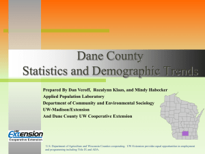 Dane County Demographics 2013 from APL_UW