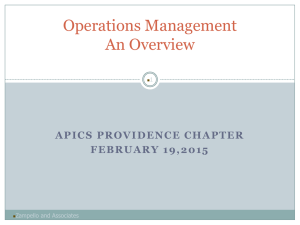 Introduction to Operations Management-Chapter 1