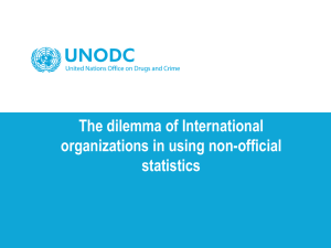 International Organizations with statistics as core business