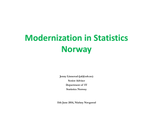 The use of GSIM in Statistics Norway