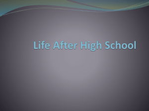 Life After High School - Cherokee County Schools