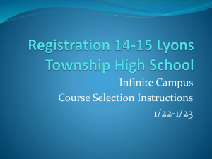 Course Offerings Handout - Lyons Township High School