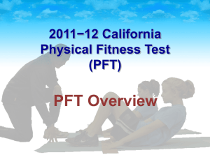 Handling of Errors and Warnings - California Physical Fitness Test