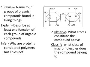 2.3 Carbon Compounds