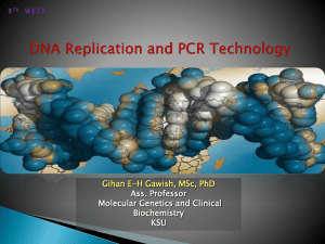 DNA Replication and PCR Technology