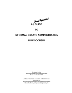 Personal Representative's Guide to Informal Probate