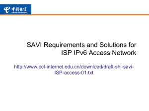 SAVI Requirements for IPv4/IPv6 Transition and China Telecom
