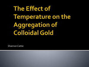 Colloidal Gold at 30°C - NDsciencefair