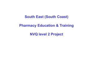 NVQ Level 2 Project - NHS Pharmacy Education & Development
