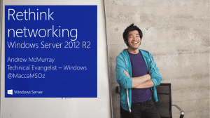 Windows Server 2012 R2: Networking