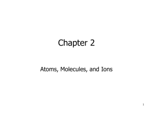 Chapter 2 - Department of Chemistry and Physics