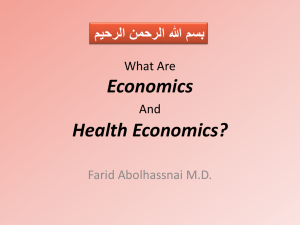What Are Economics And Health Economics?