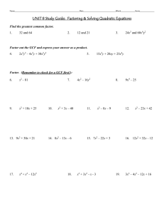 Unit 8 Study Guide Packet 2015