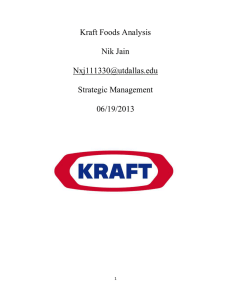 Kraft Foods Project
