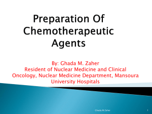 Preparation Of Chemotherapeutic Agents