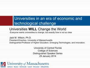 Universities in a Time of Change