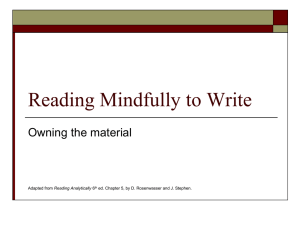 Reading Mindfully PPT