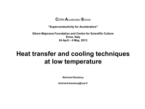 Heat transfer at low temperature - Indico