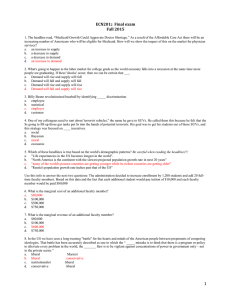 ECN2012 Final exam Fall 2015