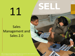 Sales Management and Sales 2.0