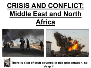 CRISIS AND CONFLICT IN MENA