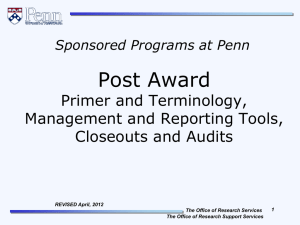 Sponsored Programs at Penn