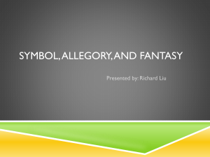 Symbol, Allegory, and Fantasy – Richard Liu