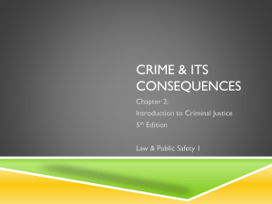 Crime & its consequences