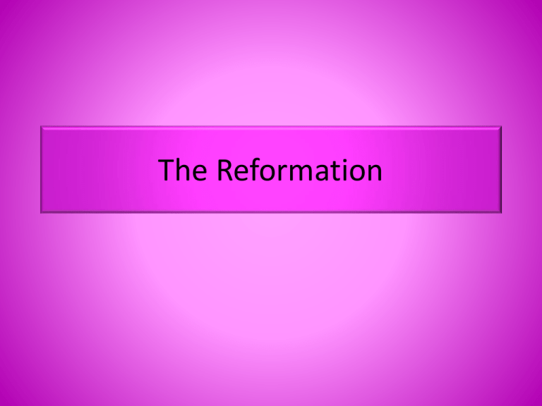 The Reformation