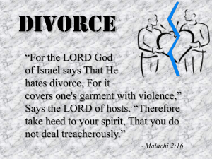 Divorce - Sound Teaching