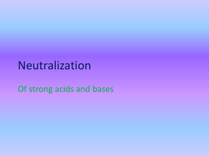 neutralization,buffers