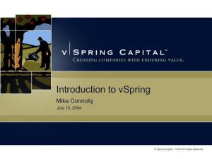 Mike Connolly's Presentation