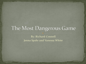 The Most Dangerous Game - erickson