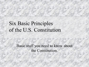 Six Basic Principles of the US Government