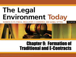 Chapter 9: Formation of Traditional and E