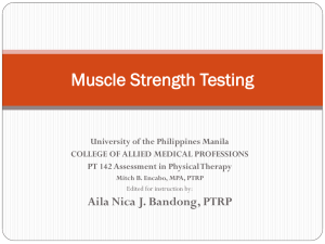 Muscle Strength Testing