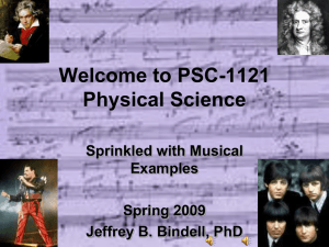 Welcome to PSC-1121 Physical Science - UCF Physics