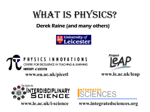 What is Physics? (ppt 3225 kb)