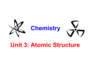 PPT: Atomic Theory/Nuclear Chem