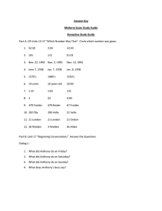 Answer Key Midterm Exam Study Guide Receptive Study Guide Part
