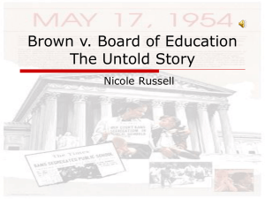 Brown v. Board of Education - U