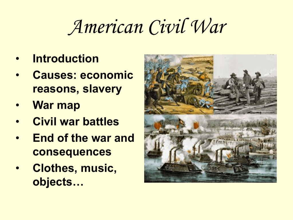 economic reasons for the civil war