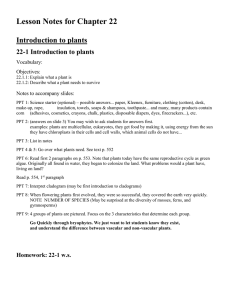 PPT Notes Ch 22