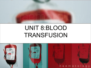 unit 7:blood transfusion