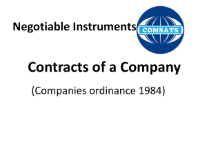 lec 24 contracts of a company