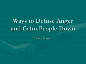 Ways to Defuse Anger and Calm People Down