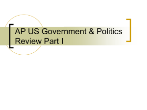 AP US Government & Politics Review - Steckelberg