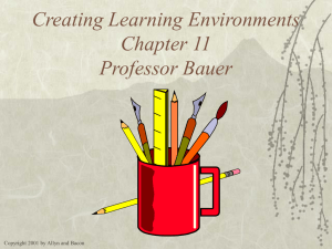 PowerPoint Presentation - Classroom Management Chapter 11