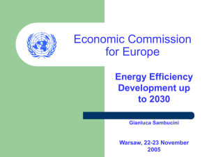 Energy Efficiency Development up to 2030 Gianluca Sambucini