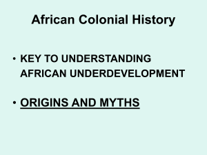 African Colonial History